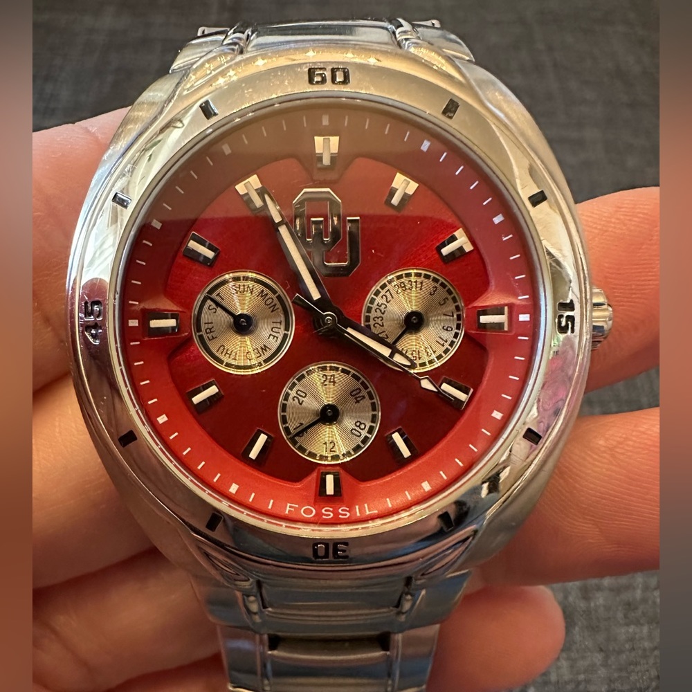 OU Sooners Themed Fossil Watch